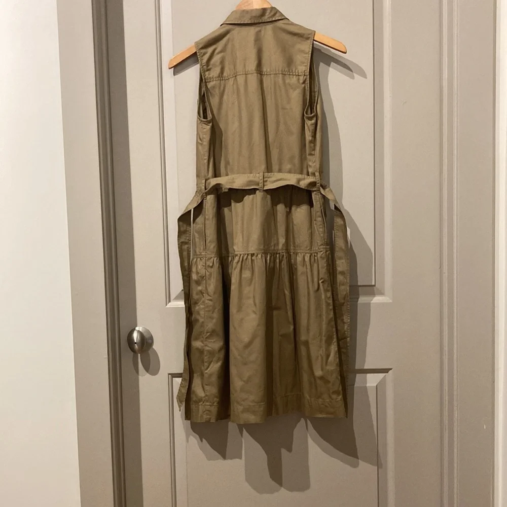 J Crew Sleeveless Shirt Dress, Size 2 - Picture 5 of 6